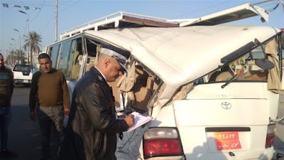 عمليات بغداد توضح بشأن حادثة سقوط حواجز كونكرتية على عجلة "كوستر