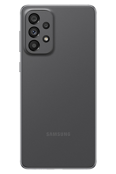 وتأتي كاميرة السيلفي في ثقب يتوسط الشاشة بدقة 32 ميجا بيكسل، كما يدعم الهاتف بطارية بقدرة 5000 mAh، وتقنية الشحن السريع بقدرة 25W، على أن يتوفر Galaxy A73 5G في عدد من الأسواق بدءاً من شهر أبريل.  هاتف Galaxy A53 5G  يأتي هاتف Galaxy A53 5G بشاشة Super AMOLED بحجم 6.5 إنش، وجودة عرض FHD بلس، ومعدل تحديث 120 Hz، كما تضم الشاشة ثقب للكاميرة الأمامية المميزة بدقة 32 ميجا بيكسل.