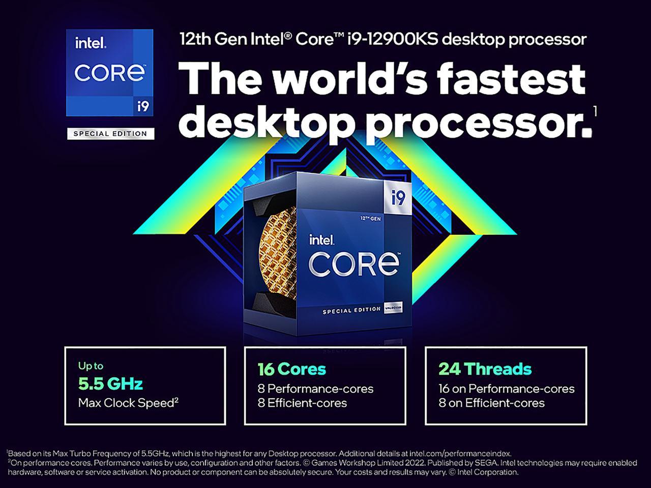 لنتل تطلق رسمياً Core i9-12900KS أسرع معالج في العالم بسرعة تصل إلى 5.5GHz