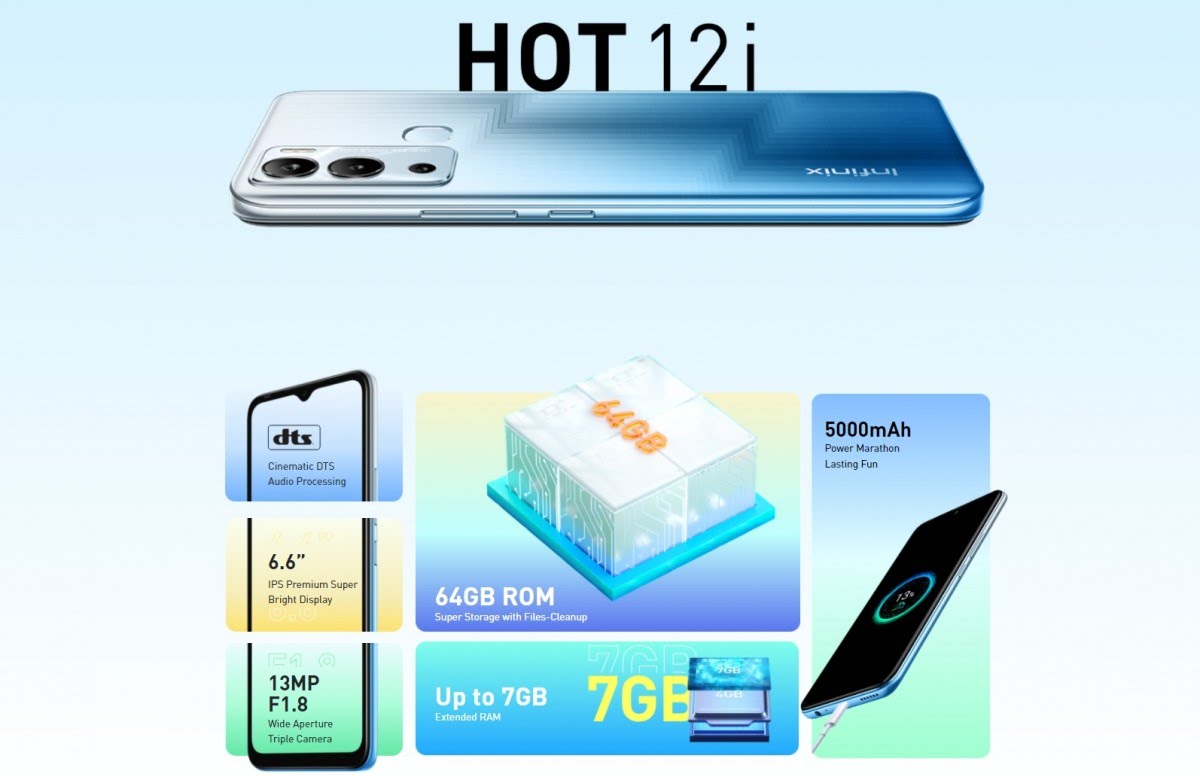 مواصفات ومميزات هاتف Infinix Hot 12i