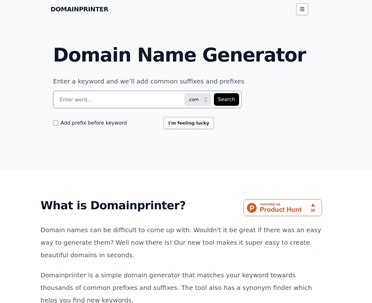 استخدام Domainprinter