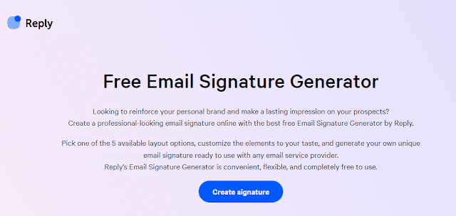 يمكنك إنجاز توقيع مناسب واحترافي، وما ستفعله هو الضغط على زر Create signature. لن تحتاج لتسجيل الدخول أو أي شيء آخر، فقط ستبدأ في كتابة معلوماتك كما يمكنك استبعاد بعض المعلومات عبر إزالة علامة الصح.