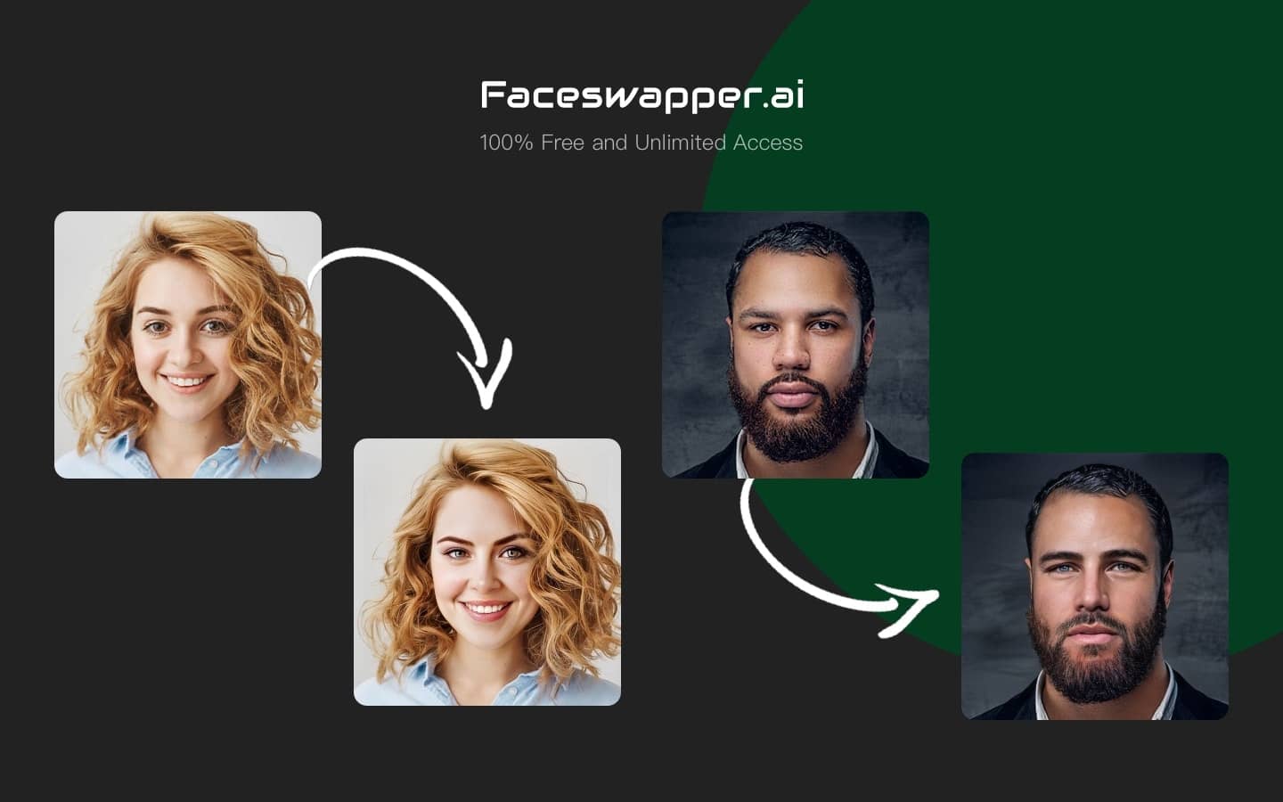 FaceSwapper هي أداة ممتعة وسهلة الاستخدام عبر الإنترنت تتيح لك استبدال وجه شخص في صورة بآخر. سواء كنت ترغب في تبادل الوجوه مع المشاهير المفضلين لديك أو مجرد الاستمتاع بتبديل الوجوه مع الأصدقاء، فإن FaceSwapper يجعل الأمر سهلاً وممتعًا.