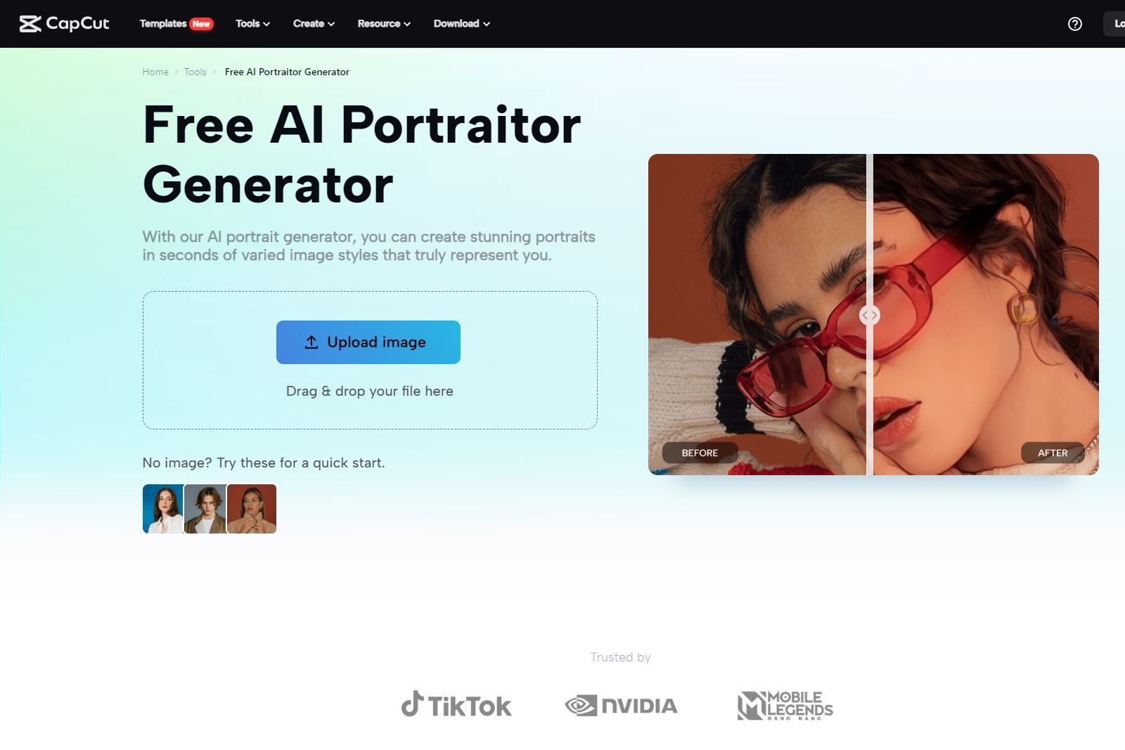 4. AI Portrait Generator